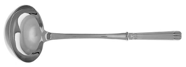 Osiris (Stainless, Ribbed Handle & Bolster) Soup Ladle with Stainless Bowl HC