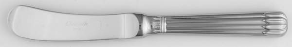 Osiris (Stainless, Ribbed Handle & Bolster) Butter Spreader Hollow Hdl-Paddle/Stainless Blade