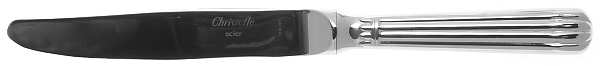 Osiris (Stainless, Ribbed Handle & Bolster) Dessert Knife with Stainless Blade