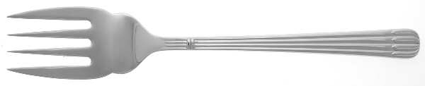 Osiris (Stainless, Ribbed Handle & Bolster) Solid Serving Fork
