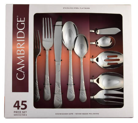 Felicity (Stainless) 45 Piece Set