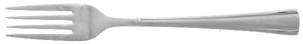 Geo (Stainless, Frosted Accent) Individual Salad Fork