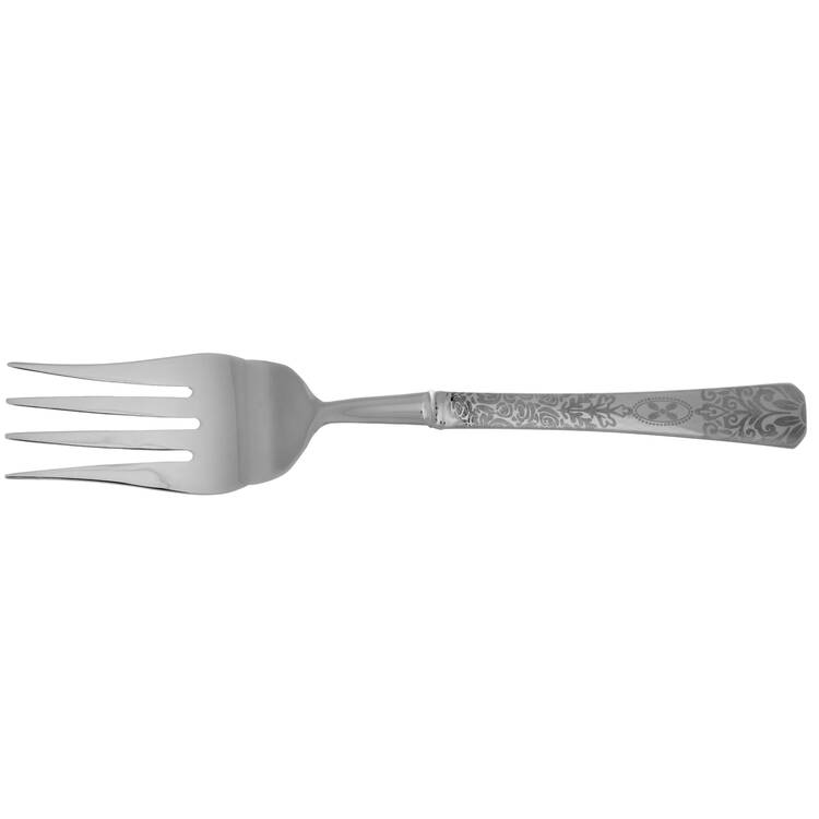 Dandelion Greens (Stainless) Cold Meat Fork Large, Stainless Tines HC