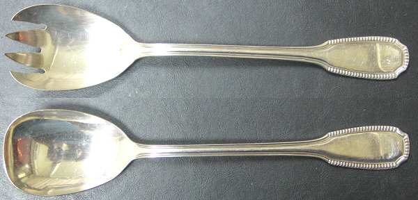 Godrons (Silverplate) (2 Pc) Solid Salad Set