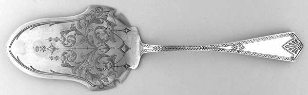 CR41 (Sterling) Bright Cut Solid Pastry Server