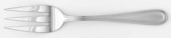 Pearl Mirror (Stainless) Large Solid Cold Meat Serving Fork