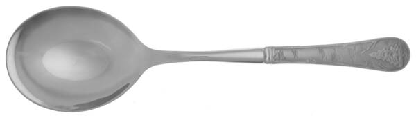 Lodge Frost-Mountain Sand (Stainless) Casserole Spoon with Smooth Stainless Bowl HC