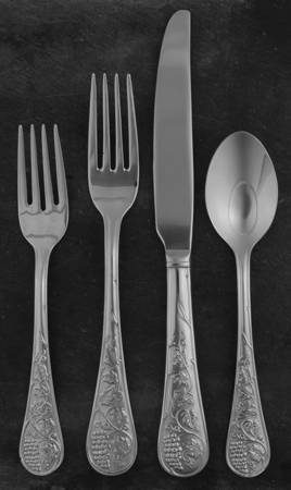Grape-Mirror (Stainless) 4 Piece Place Setting