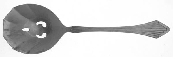 COG17 (Stainless) Pierced Solid Serving Spoon