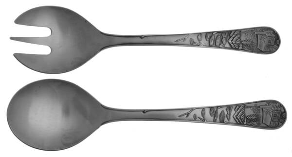 Cabin (Stainless) (2 Pc) Solid Salad Set