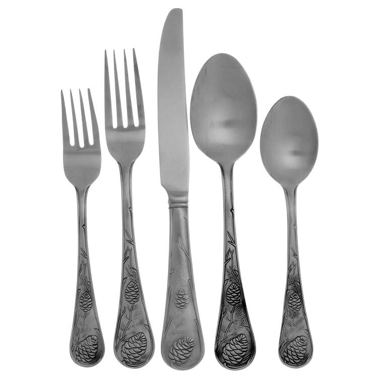 Pine Cone (Stainless) 5 Piece Place Setting