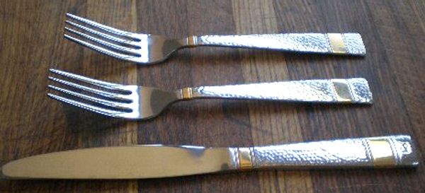 CBS117 (Stainless, Gold Accent) Fork