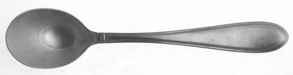 Evanston Sand (Stainless, Outlined Ridge Back) Sugar Spoon