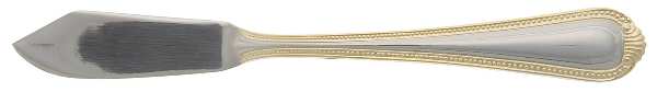 Verona (Stainless, Gold Accent) Flat Handle Master Butter Knife