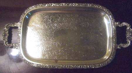 6373EH (Silverplate, Hollowware) 14" Waiter Tray