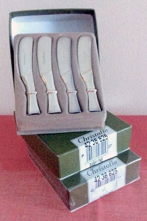 Babylone (Silverplate) Butter Spreader Hollow Hdl-Paddle/Stainless Blade