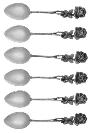 Hildesheimer Rose (Sterling) (Set of 6) Demitasse Spoons