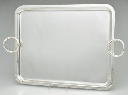 Vertigo (Silverplate, Hollowware) 20" Rectangular Handled Tray