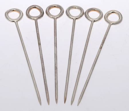 Vertigo (Silverplate, Hollowware) Individual Cocktail Pick - Set of 6
