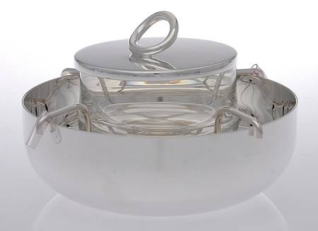 Vertigo (Silverplate, Hollowware) 5" 4 Piece Caviar Serving Set
