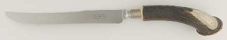 Stag Handled Carving Sets Large Stainless Blade Roast Carving Knife