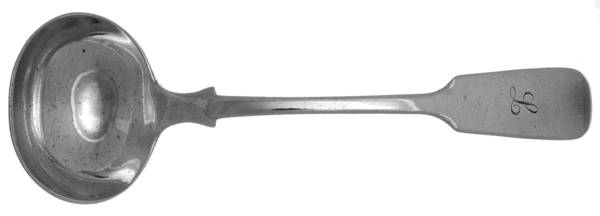 CQB3 (Sterling) Monogramed Solid Piece Gravy Ladle