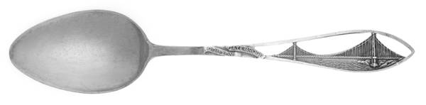 States & Cities Souvenir Spoons(Sterling) California Five O'Clock Spoon