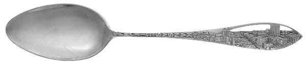 States & Cities Souvenir Spoons(Sterling) Missouri Five O'Clock Spoon
