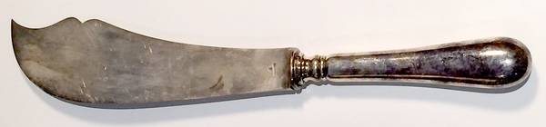 CTF93 (Silverplate) Hollow Handle Fish Serving Knife, Silverplt Blade