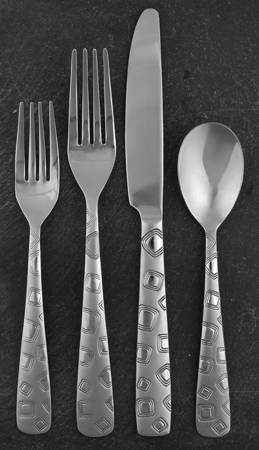 Bedrock Sand (Stainless) 4 Piece Place Setting