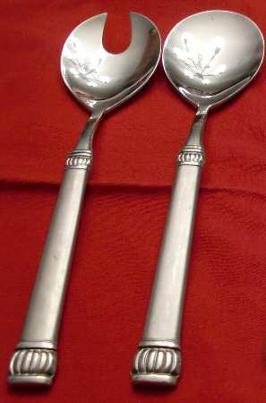 Tiara Frost (Stainless) (2 Pc) Solid Salad Set