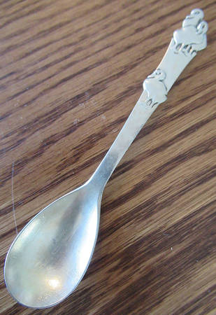 COH19 (Stainless) Straight Handle Baby Spoon