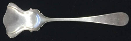 Berry (Silverplate) Bon Bon Spoon with Pierced, Fluted Bowl