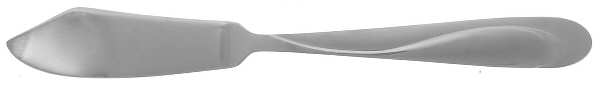 Ella Frost (Stainless) Flat Handle Master Butter Knife by Cuisinart Flatware