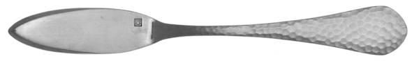 York-Sandblast (Stainless) Flat Handle Master Butter Knife