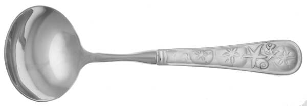 Seaside Satin (Stainless) Gravy Ladle with No Spout Stainless Bowl HC