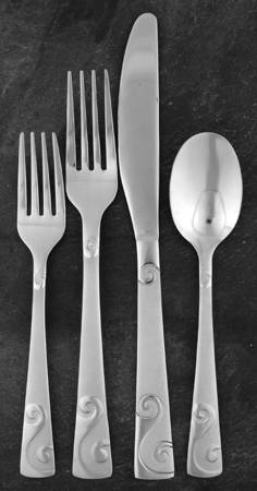Sand Script (Stainless) 4 Piece Place Setting