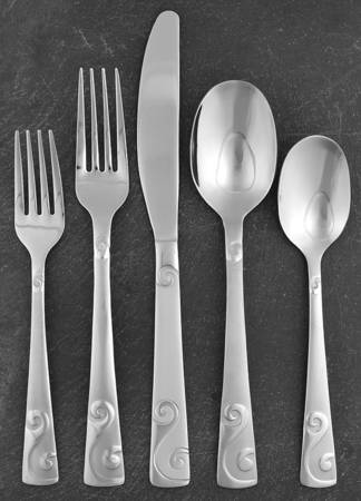 Sand Script (Stainless) 5 Piece Place Setting