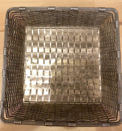 Woven (Silverplate, Hollowware) 9" Square Bread Basket