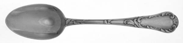 Louis XV Chrysanthemum (Slvp) Monogram Place/Oval Soup Spoon