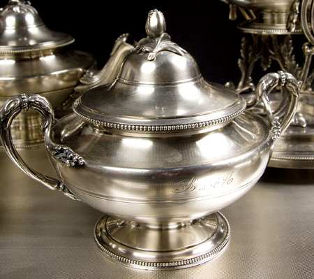 2098149 (Silverplate, Hollowware) Sugar Bowl & Lid