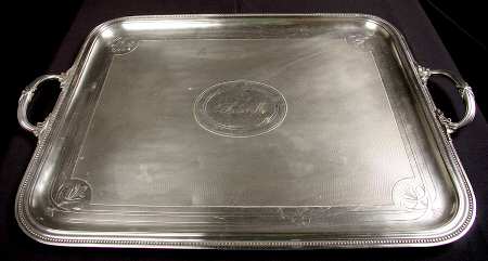 2098149 (Silverplate, Hollowware) Silverplate Waiter Tray