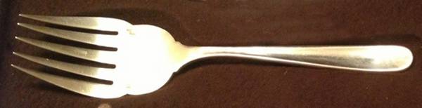 Dax (Silverplate) Large Solid Fish Serving Fork