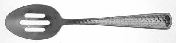 Francine Hammered (Stainless) Pierced Tablespoon (Serving Spoon)