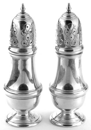 80 (Sterling, Hollowware) Salt and Pepper Set