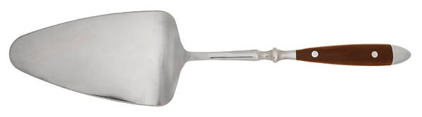 Bistro Woodgrain Brown (Stainless) Pie Server with Stainless Blade