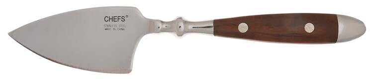 Bistro Woodgrain Brown (Stainless) Cheese Knife with Stainless Blade