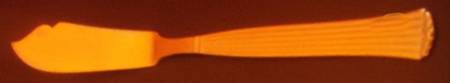 Tosca (Gold Electroplate) Flat Handle Master Butter Knife