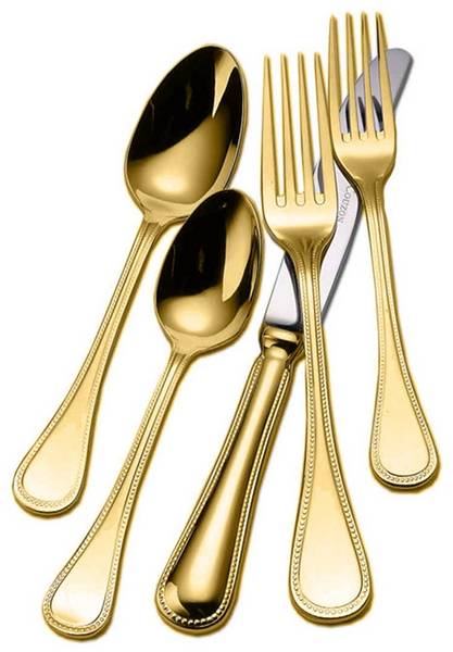 Le Perle (Gold Electroplate) Fork