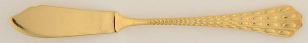 CSM4g (Gold Electroplate, 1966) Flat Handle Master Butter Knife